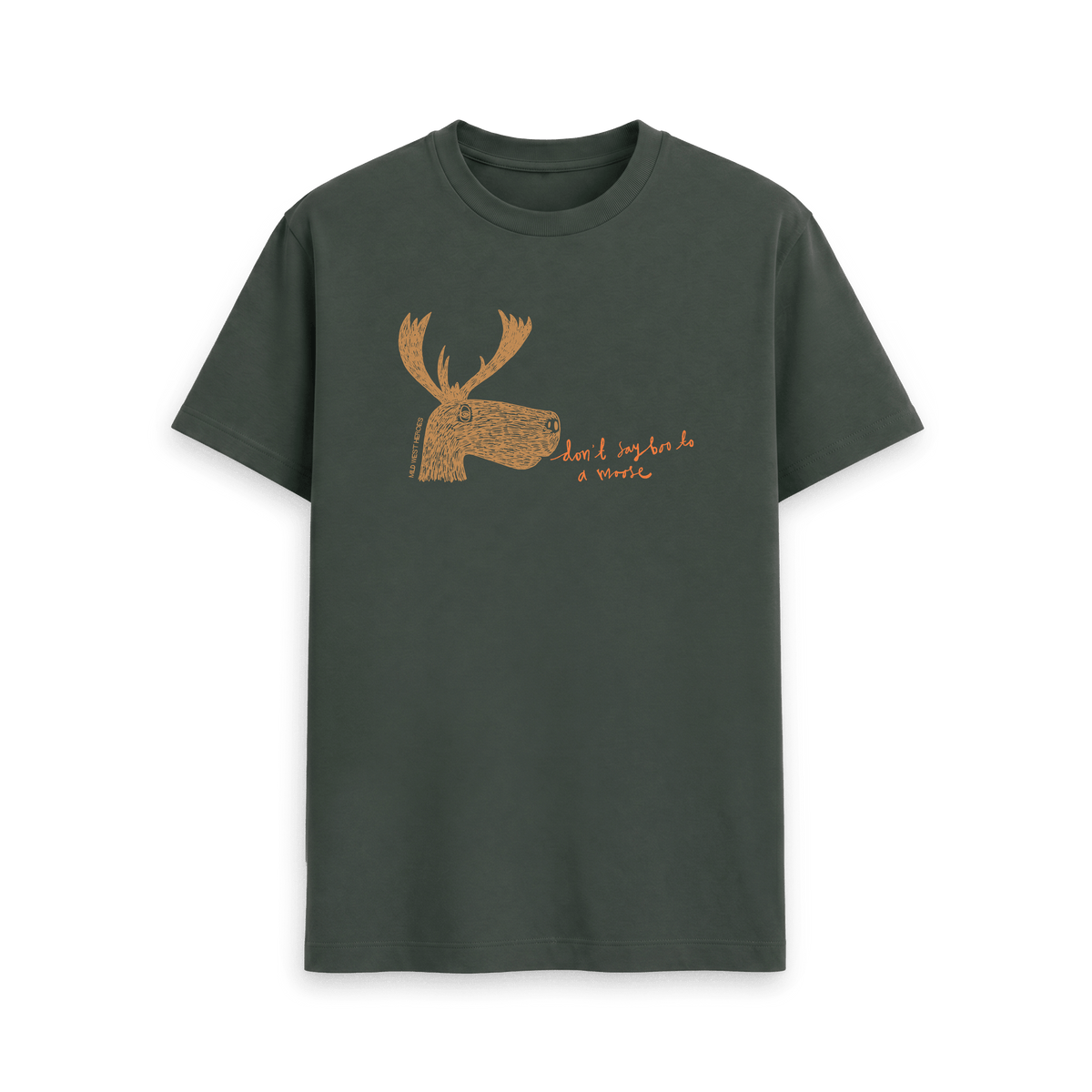 Dark Grey Printed T-shirt Front