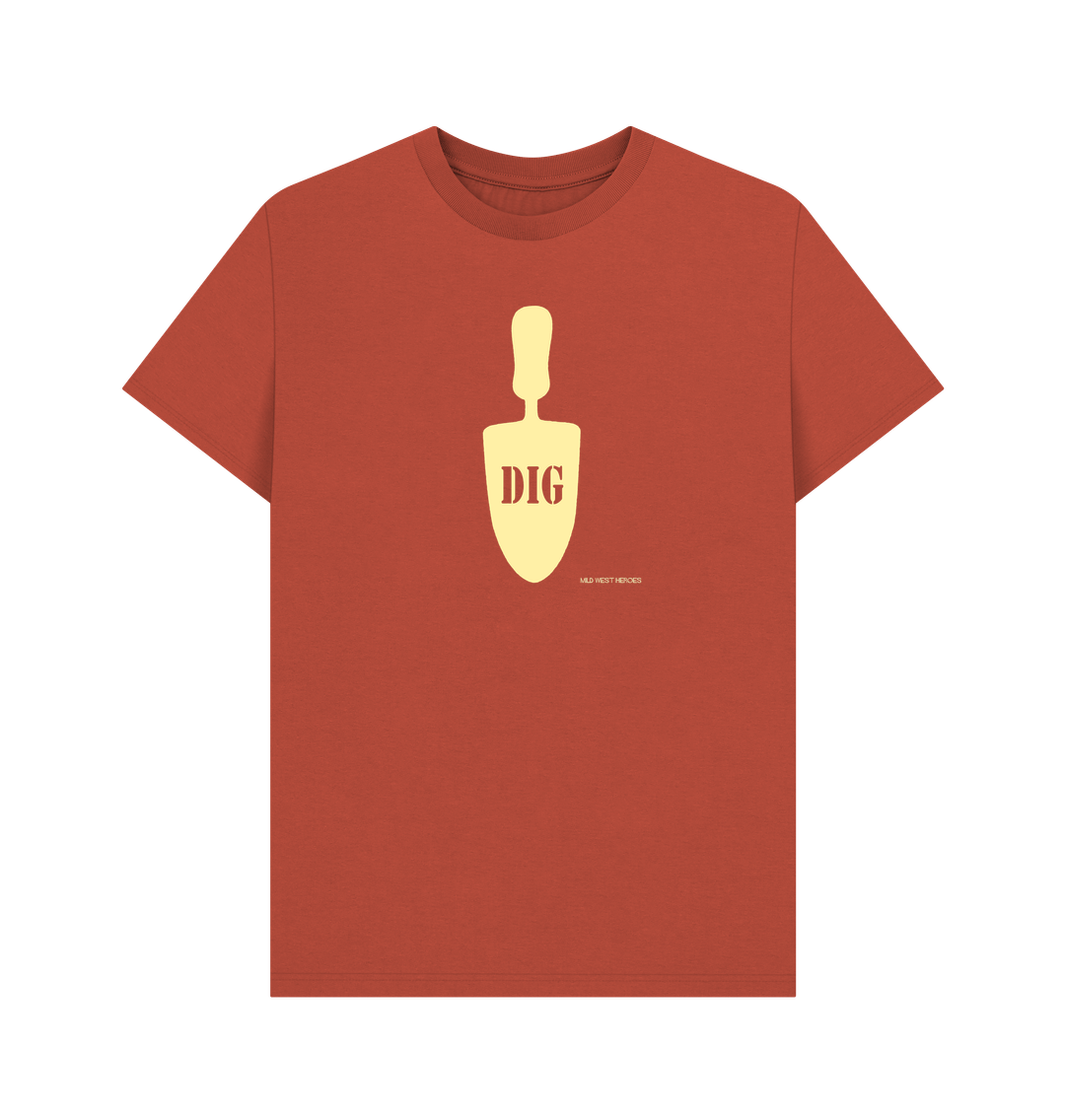 Rust Dig organic cotton t-shirt