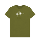 Moss Green I'm Over Drawn graphic t-shirt