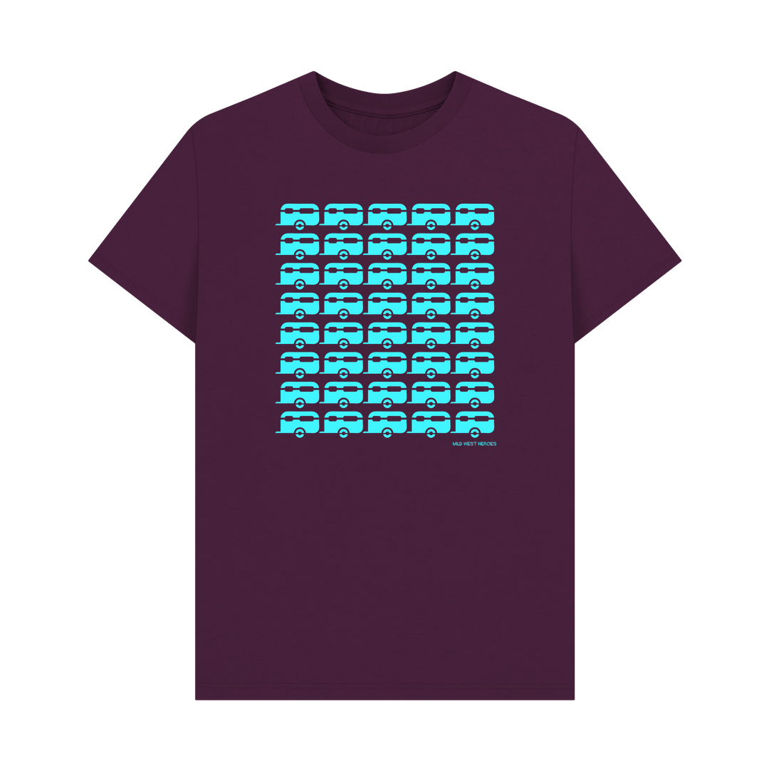 Purple Caravans organic cotton t-shirt