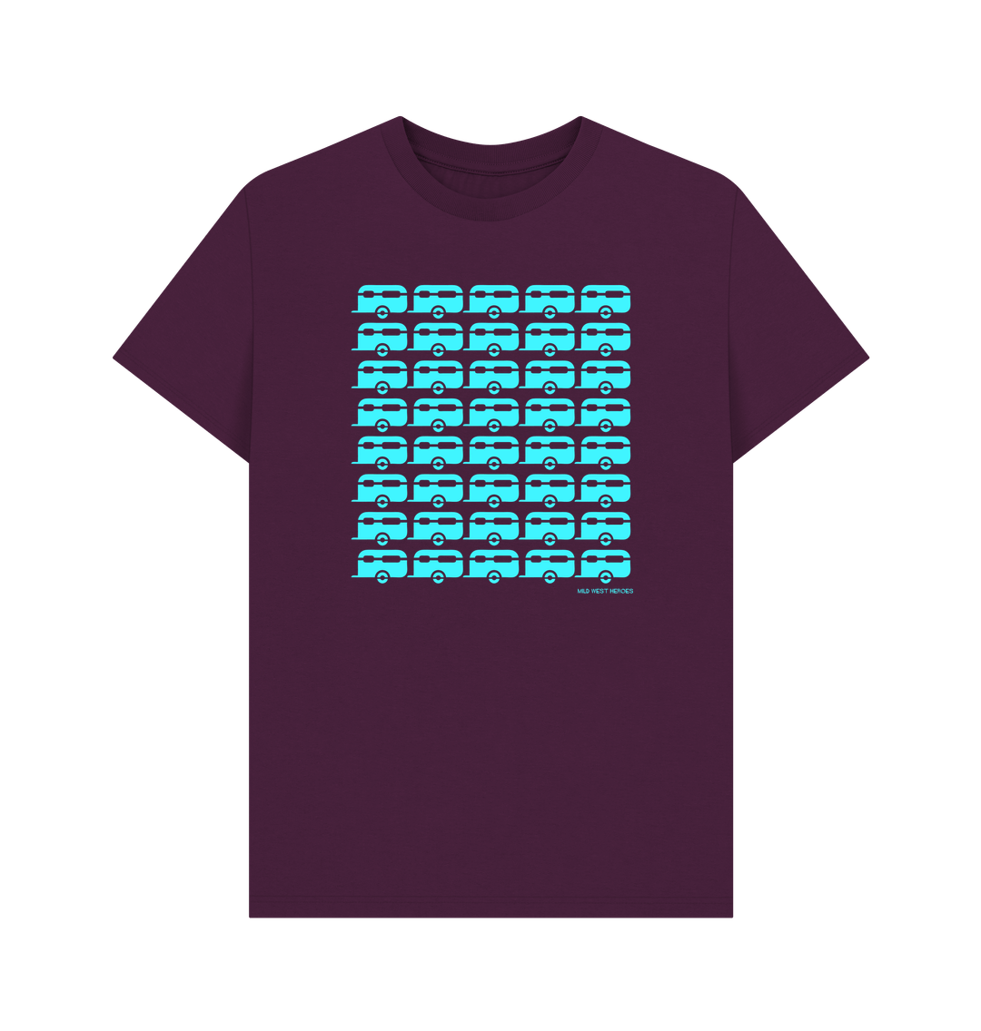 Purple Caravans organic cotton t-shirt
