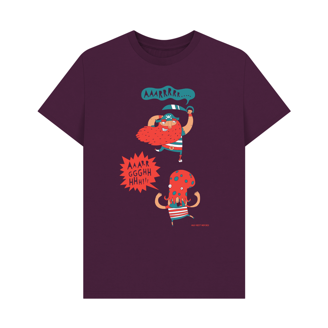 Purple Why Are Pirates Called Pirates? graphic t-shirt