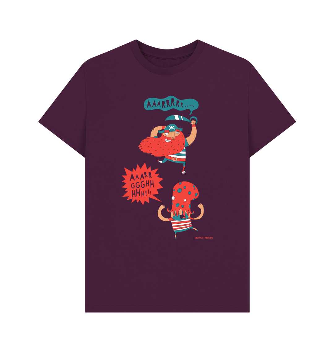 Purple Why Are Pirates Called Pirates? graphic t-shirt