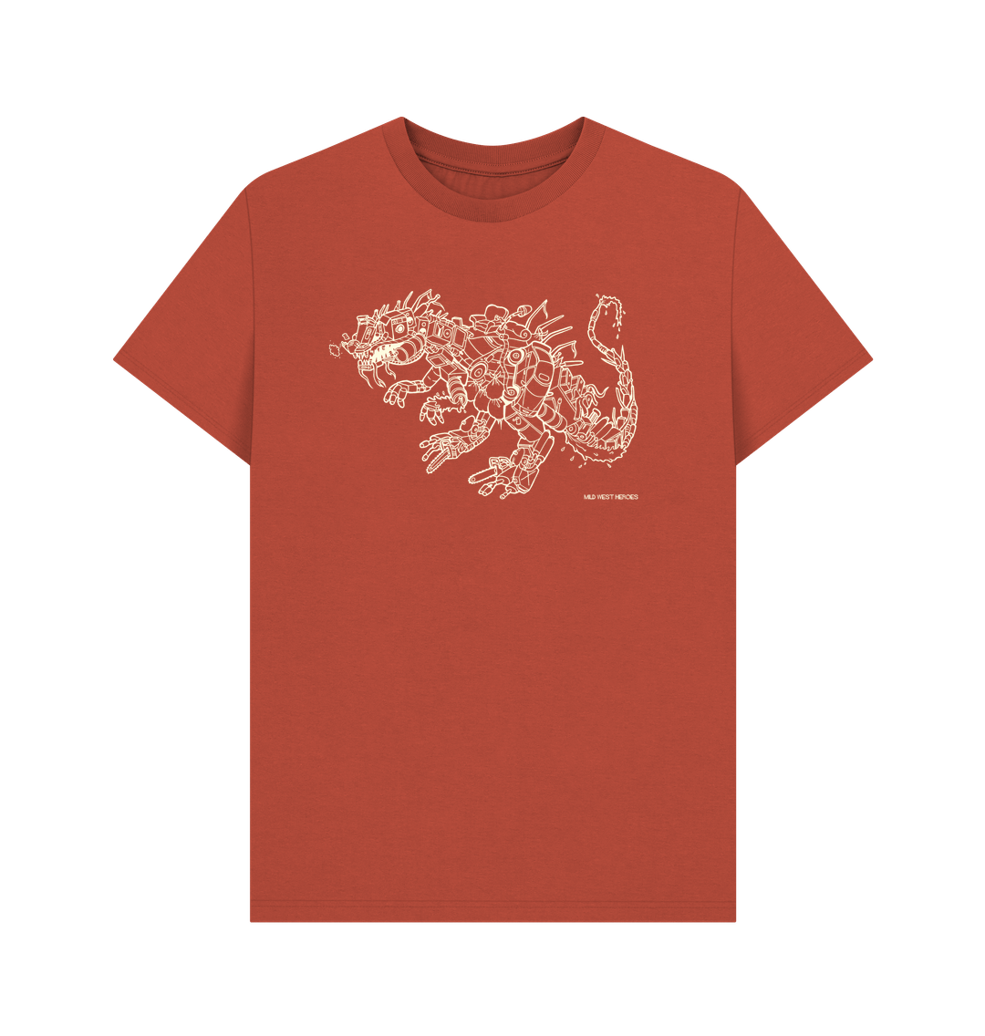 Rust Junk Dino graphic t-shirt