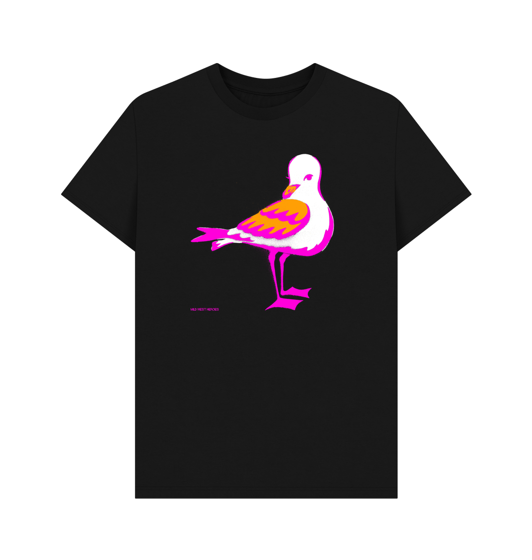 Black @ Mardyke Gull organic cotton t-shirt