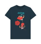 Denim Blue Why Are Pirates Called Pirates? graphic t-shirt