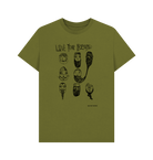 Moss Green Love Your Beard graphic t-shirt