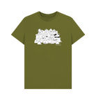 Moss Green Monster Club graphic t-shirt