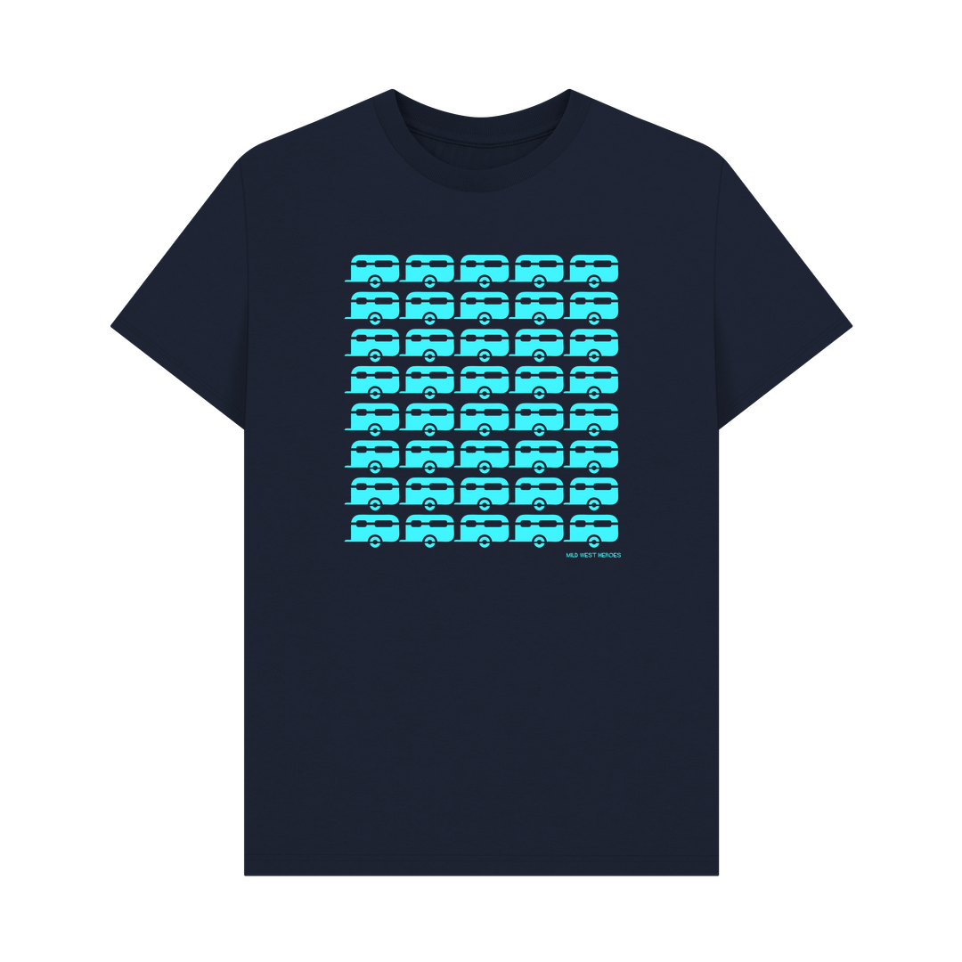 Navy Blue Caravans organic cotton t-shirt