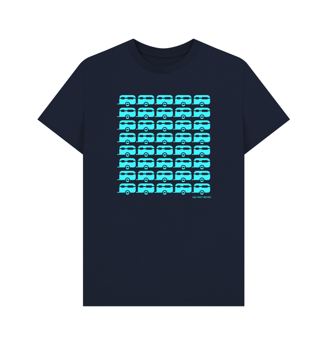 Navy Blue Caravans organic cotton t-shirt