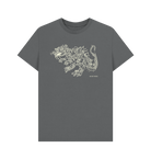 Slate Grey Junk Dino graphic t-shirt