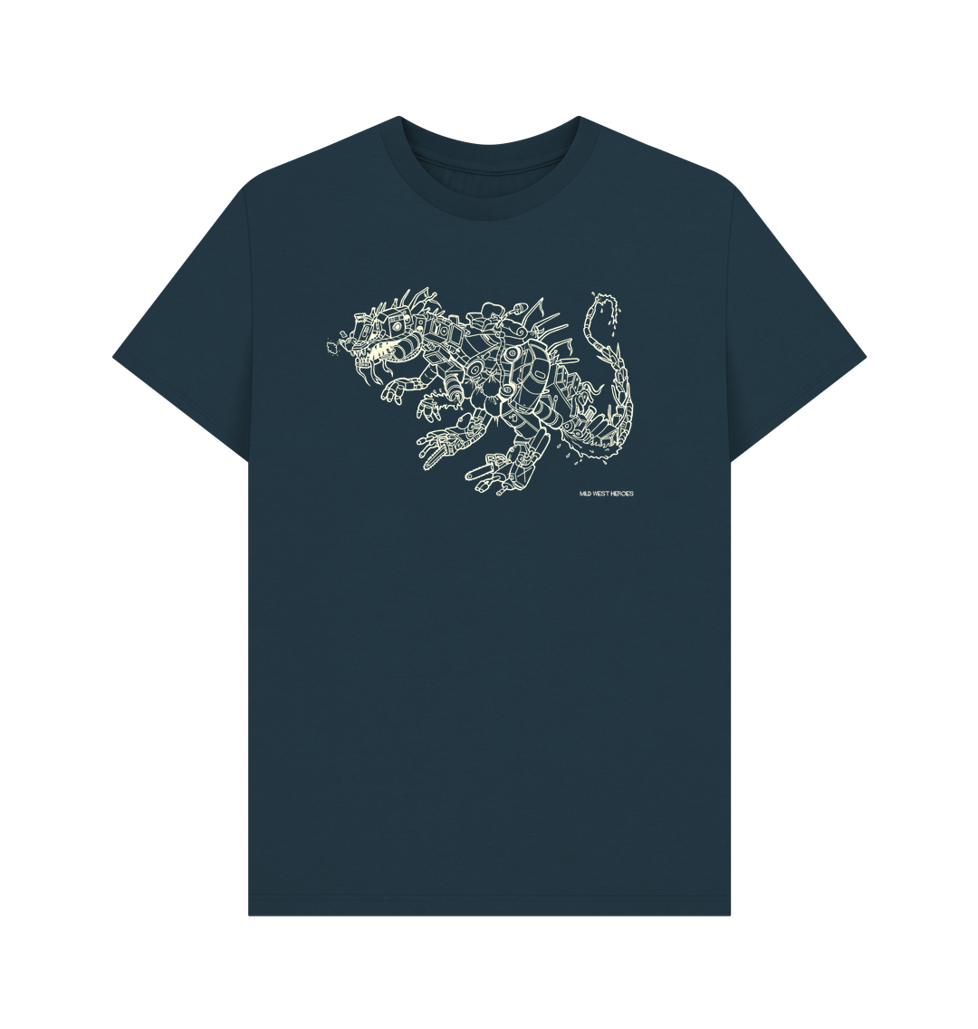 Denim Blue Junk Dino graphic t-shirt