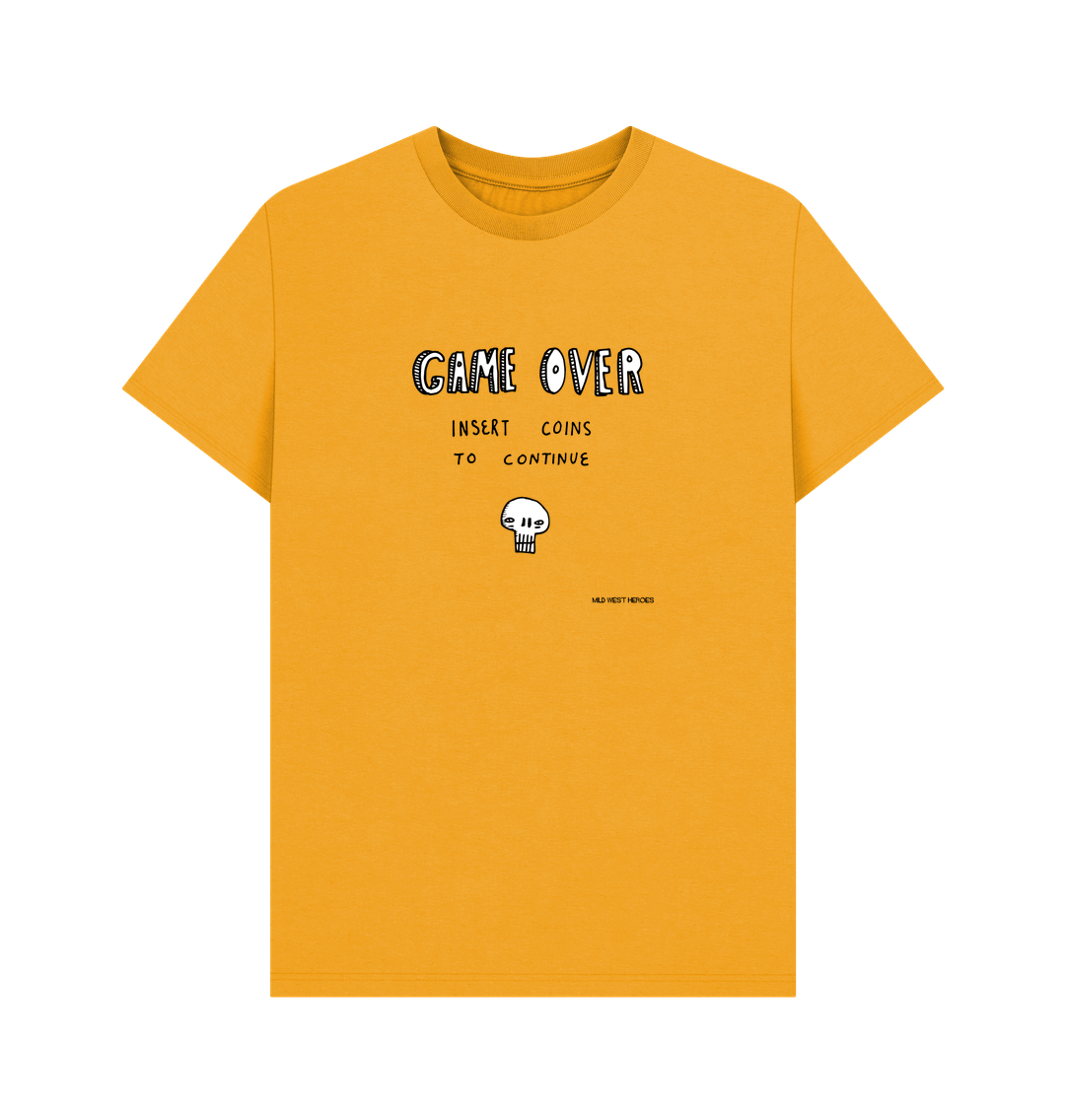 Mustard Game Over graphic t-shirt