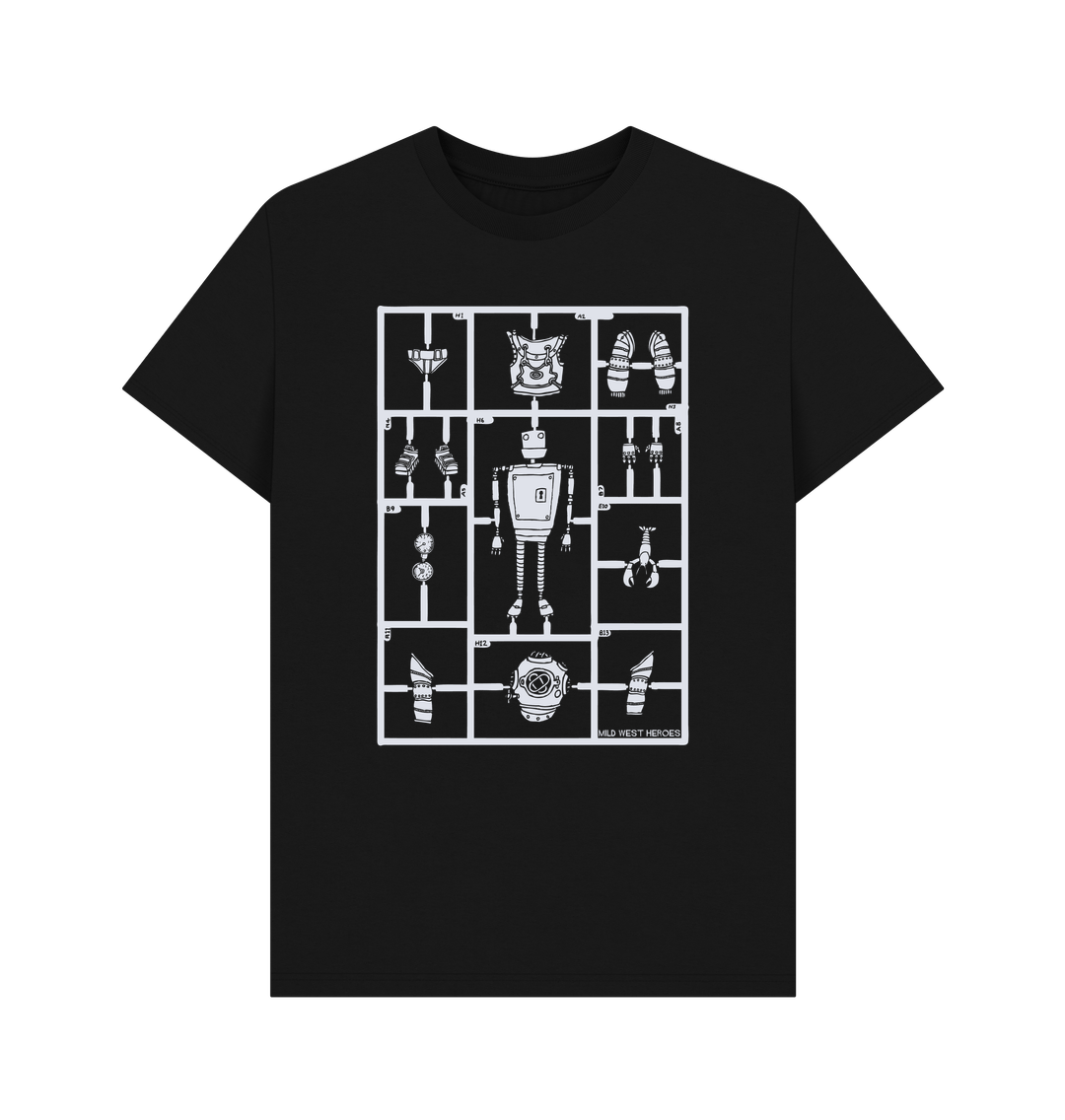 Black Airfix Robot organic cotton t-shirt