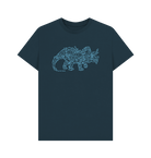 Denim Blue Camperceratops organic cotton t-shirt
