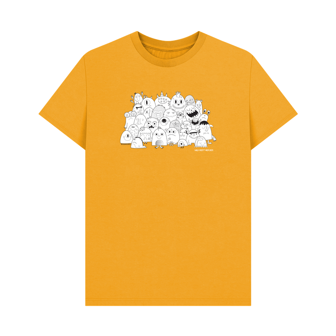 Mustard Monster Club graphic t-shirt