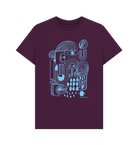 Purple  Day Off organic cotton t-shirt