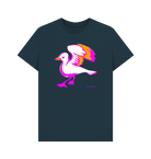 Denim Blue Hotwells Flapper organic cotton t-shirt