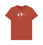 Rust I'm Over Drawn graphic t-shirt