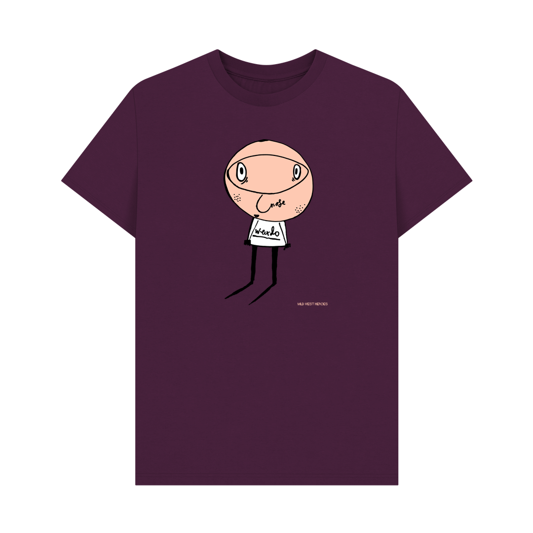 Purple Weirdo organic cotton t-shirt