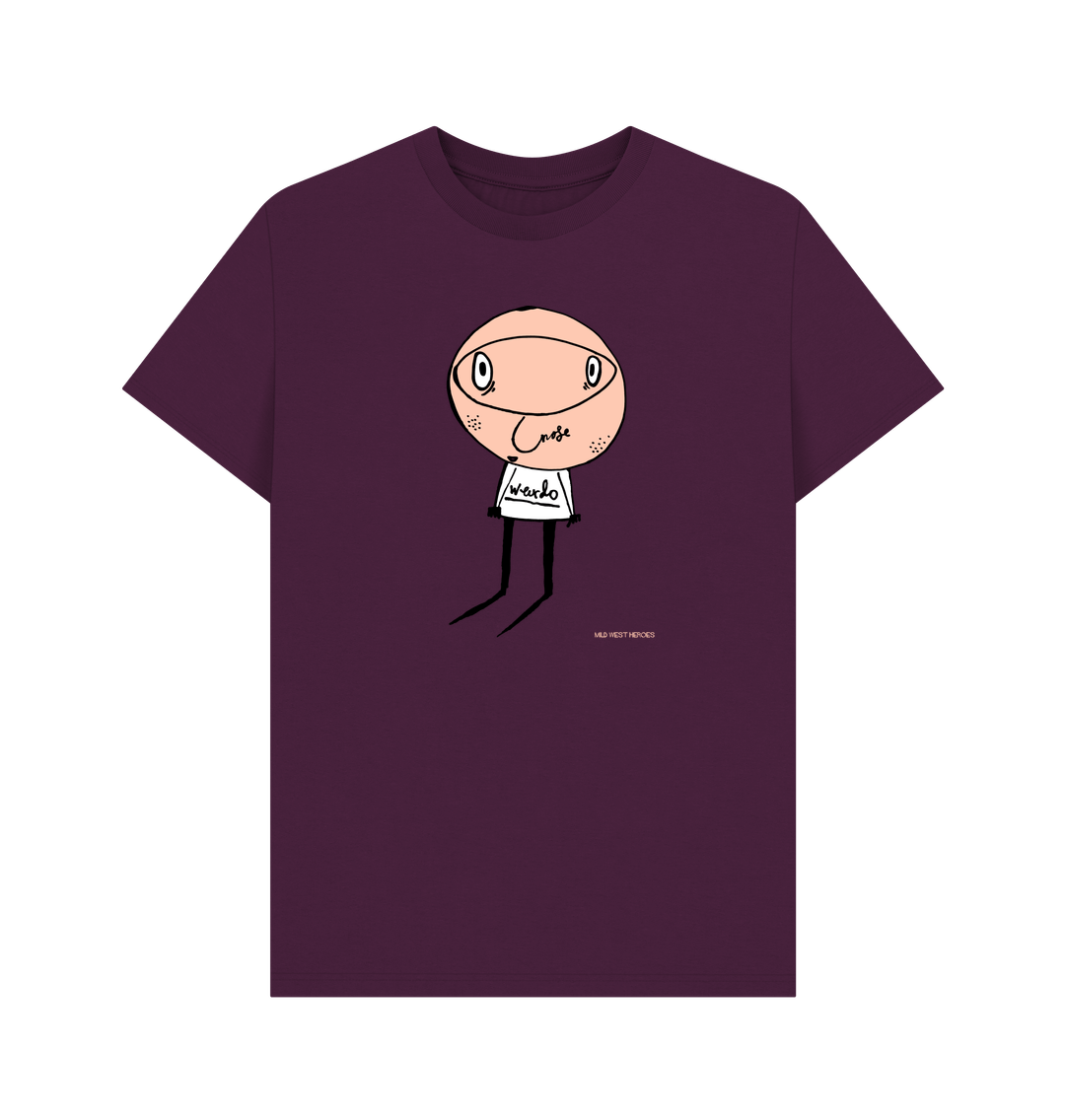 Purple Weirdo organic cotton t-shirt