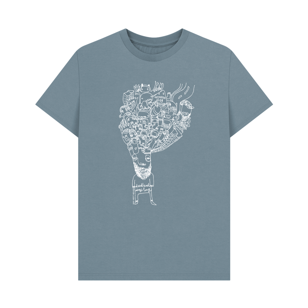 Stone Blue Doodleboy graphic t-shirt