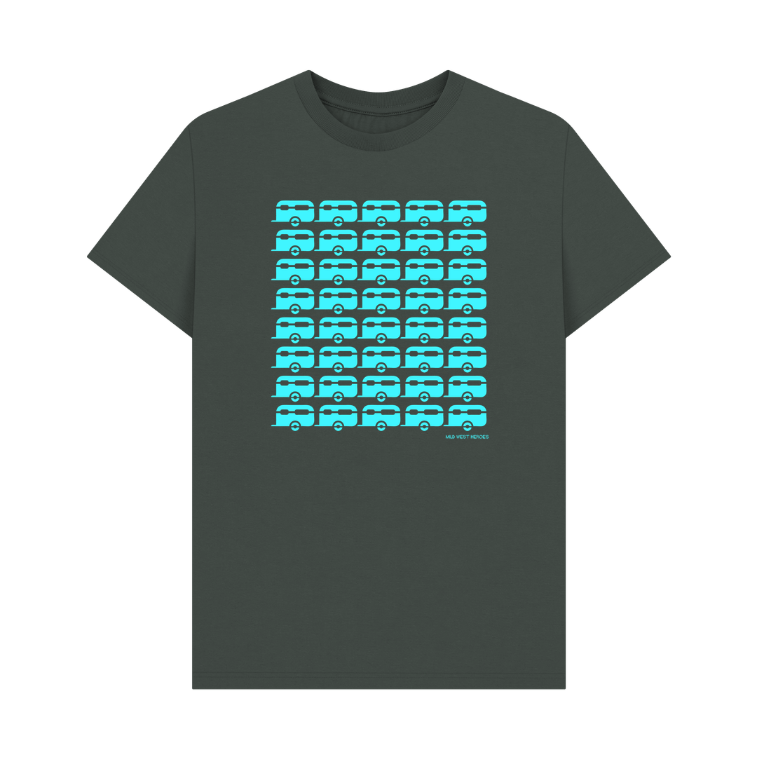 Dark Grey Caravans organic cotton t-shirt