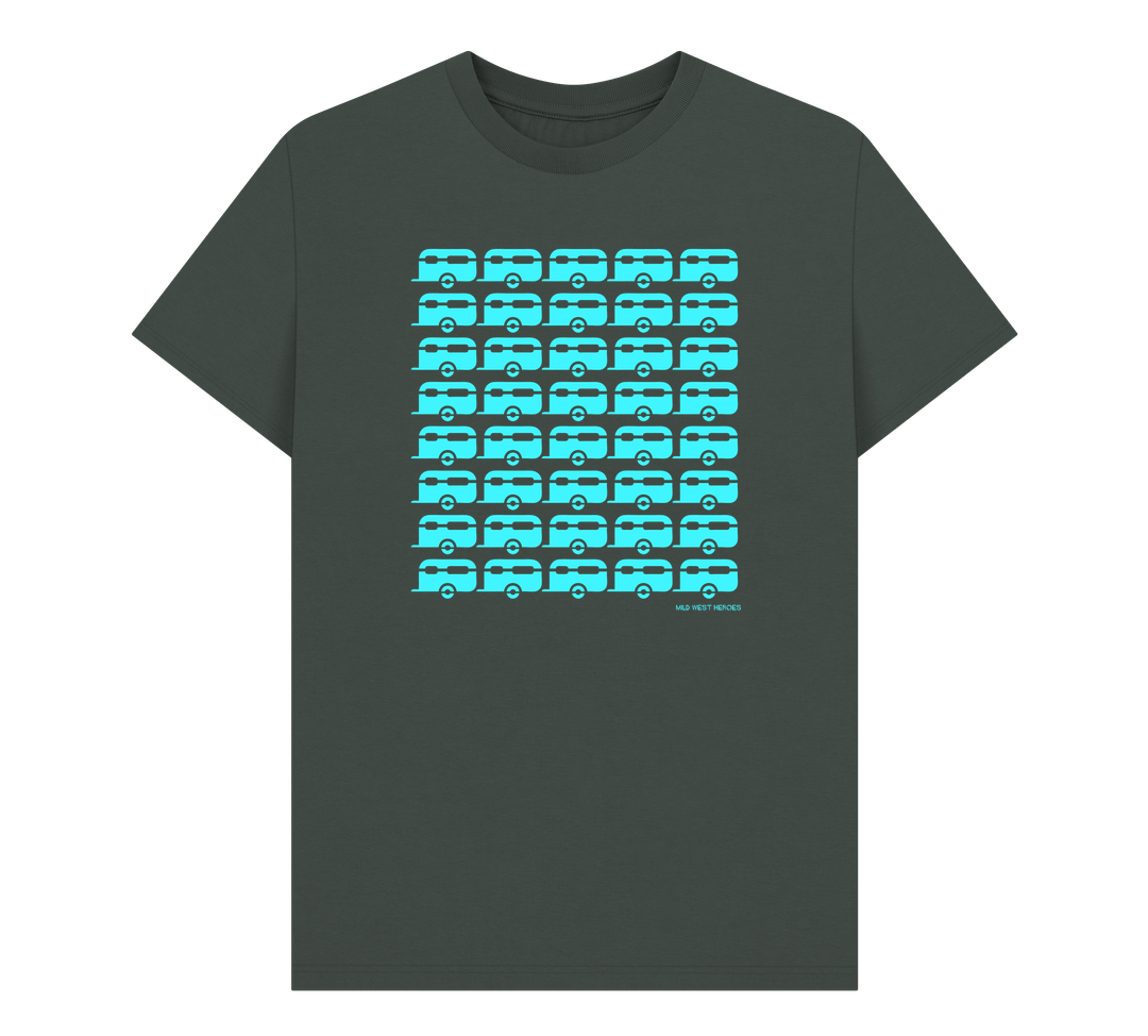 Dark Grey Caravans organic cotton t-shirt