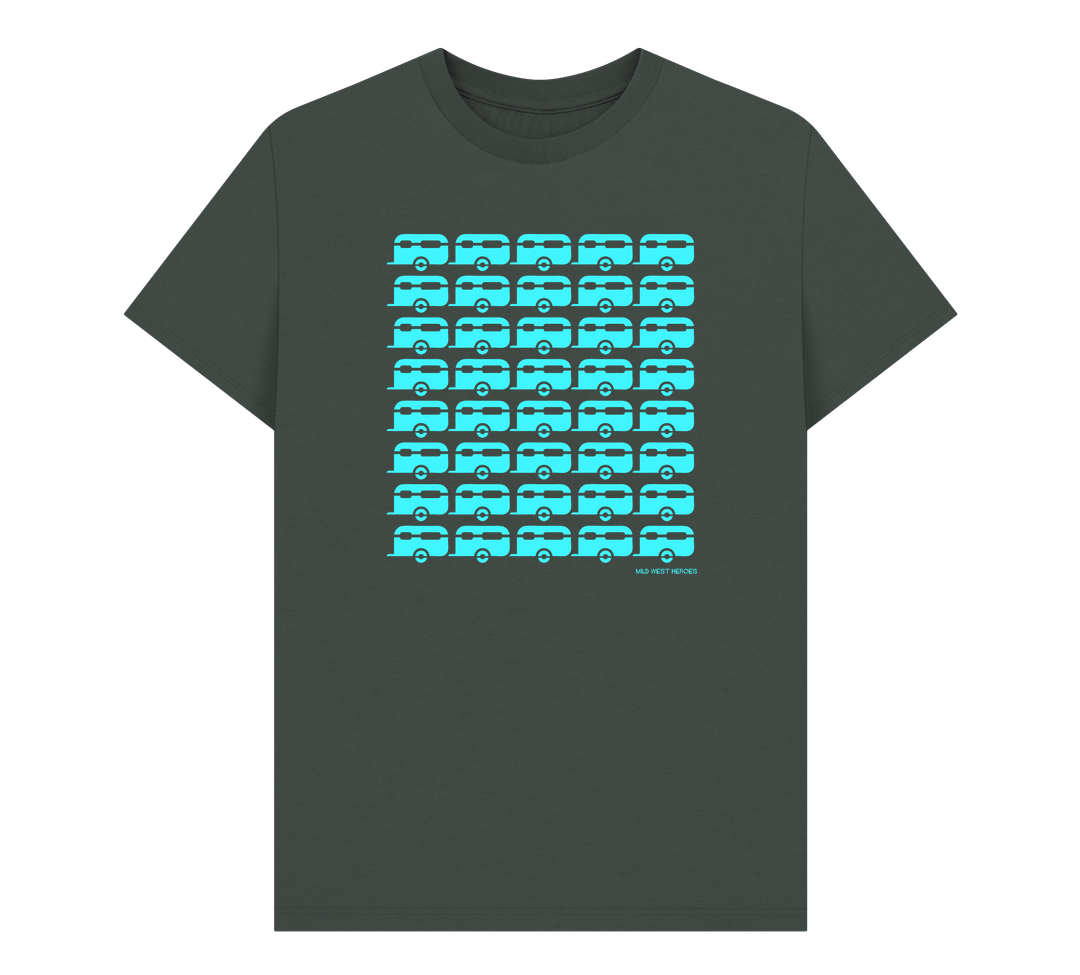 Dark Grey Caravans organic cotton t-shirt