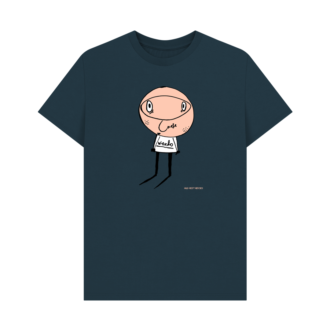 Denim Blue Weirdo organic cotton t-shirt