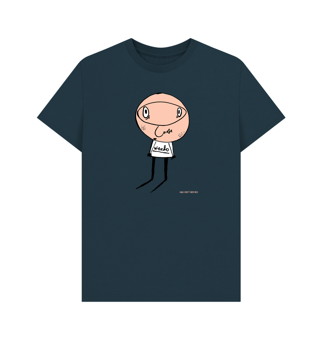 Denim Blue Weirdo organic cotton t-shirt