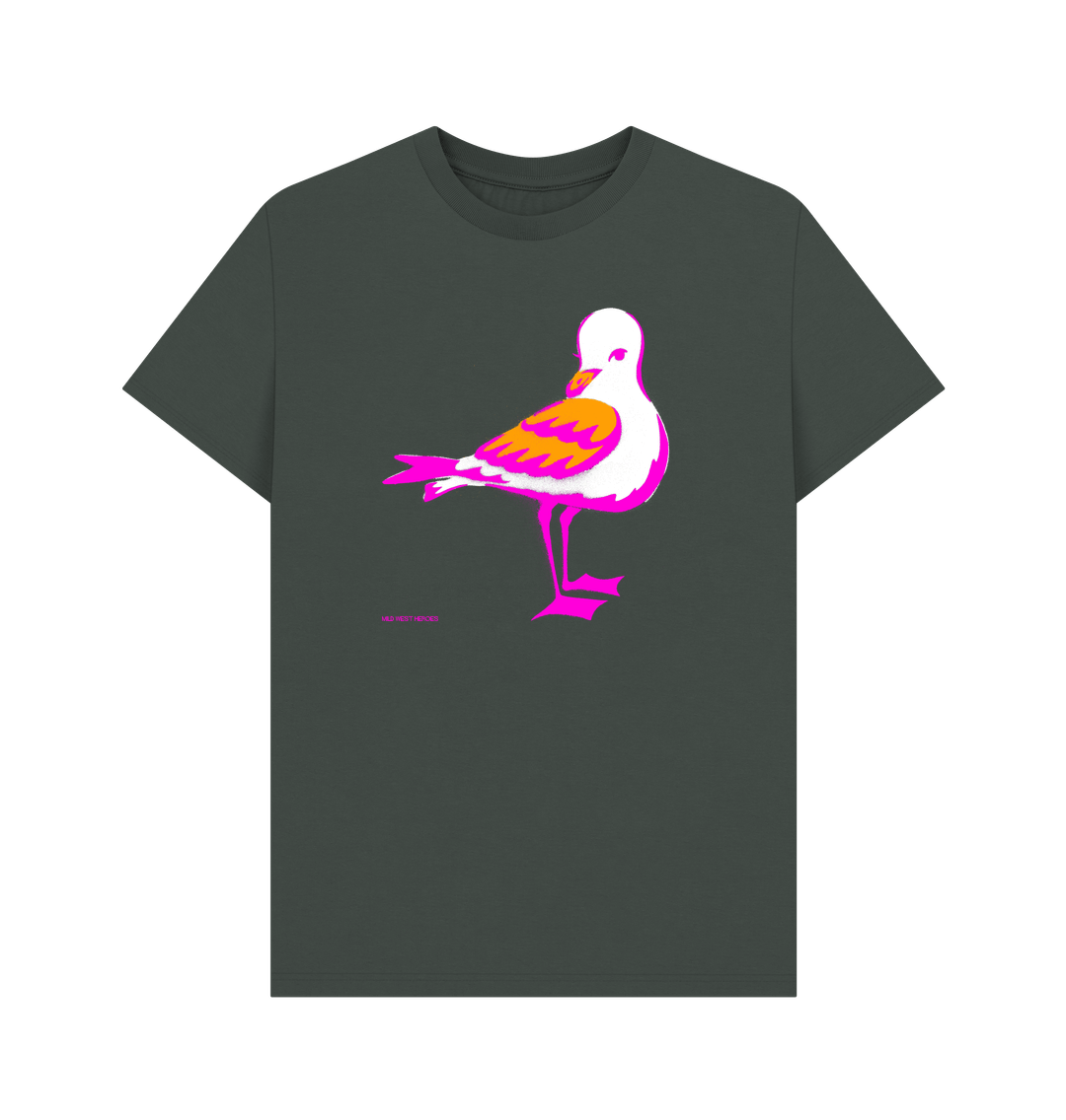 Dark Grey @ Mardyke Gull organic cotton t-shirt