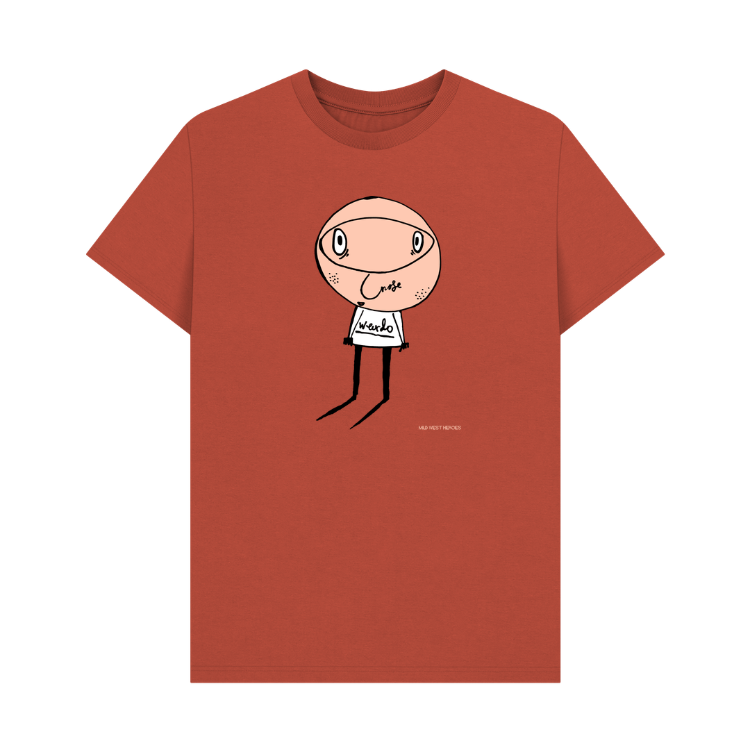 Rust Weirdo organic cotton t-shirt