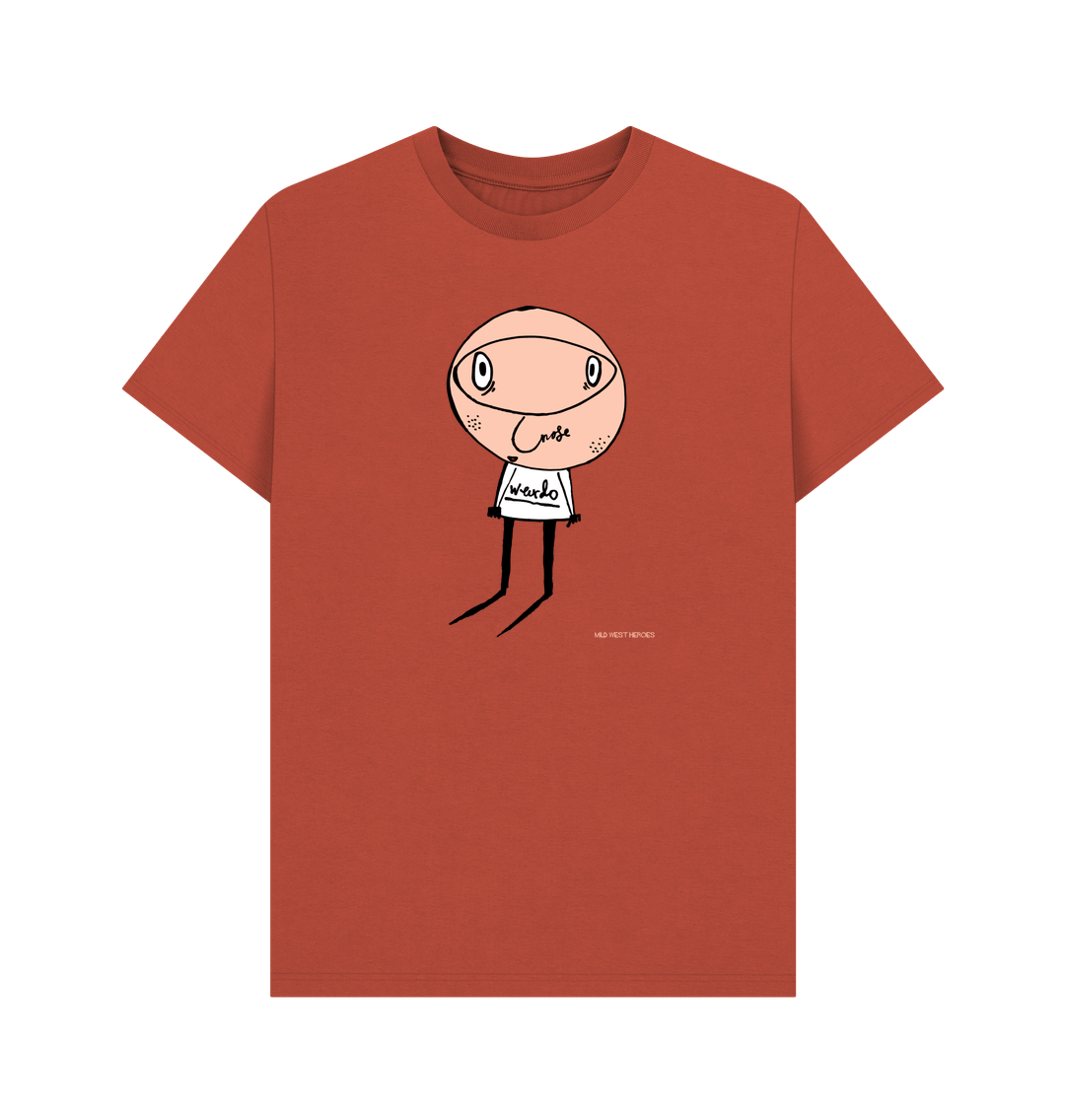 Rust Weirdo organic cotton t-shirt