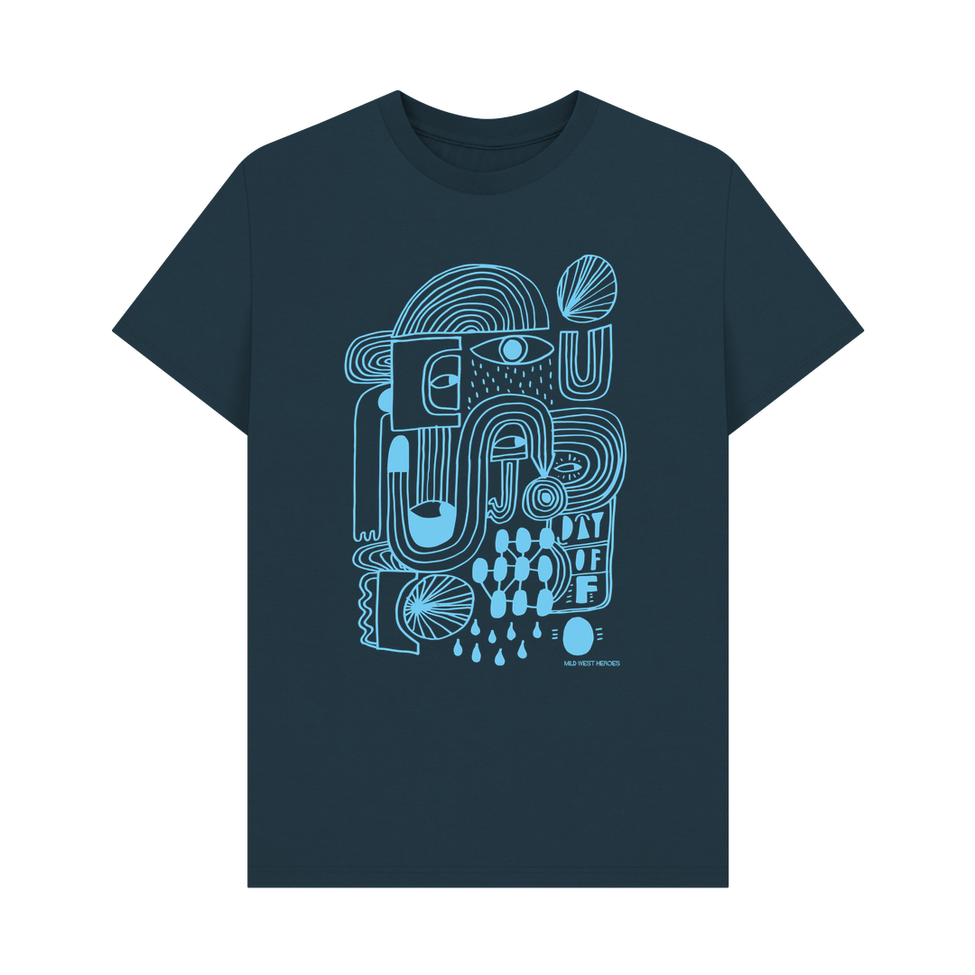 Denim Blue Day Off organic cotton t-shirt
