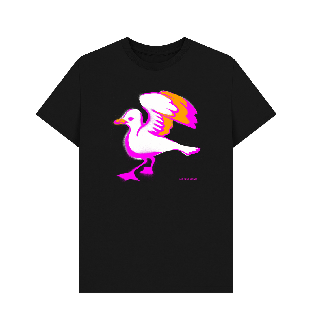 Black Hotwells Flapper organic cotton t-shirt