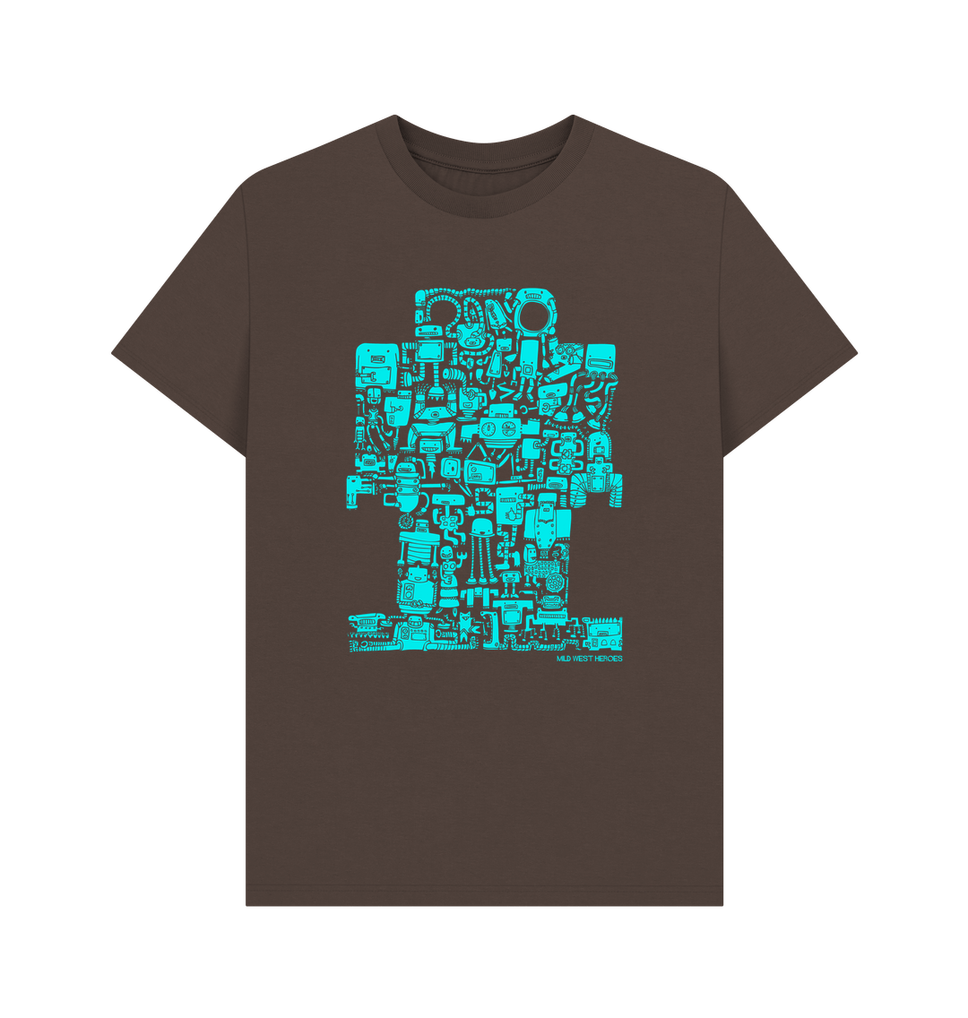 Chocolate I Robots organic cotton t-shirt