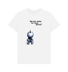 White  How Long Before The Robots Attack Graphic T-Shirt
