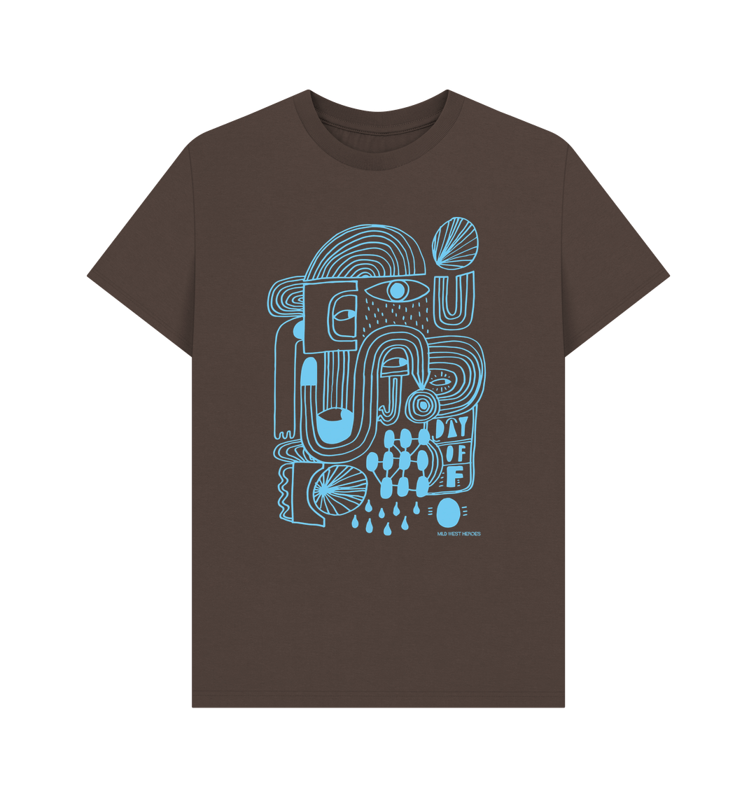 Chocolate  Day Off organic cotton t-shirt
