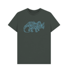 Dark Grey Camperceratops organic cotton t-shirt