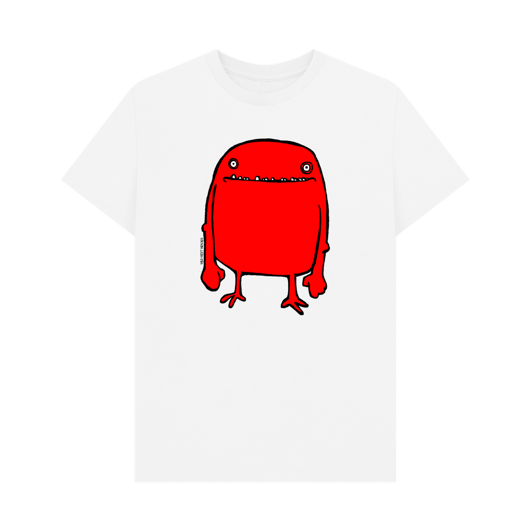White 'Hello Bob' graphic t-shirt