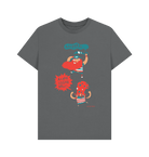 Slate Grey Why Are Pirates Called Pirates? graphic t-shirt