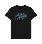 Black Camperceratops organic cotton t-shirt
