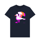 Navy Blue Hotwells Flapper organic cotton t-shirt