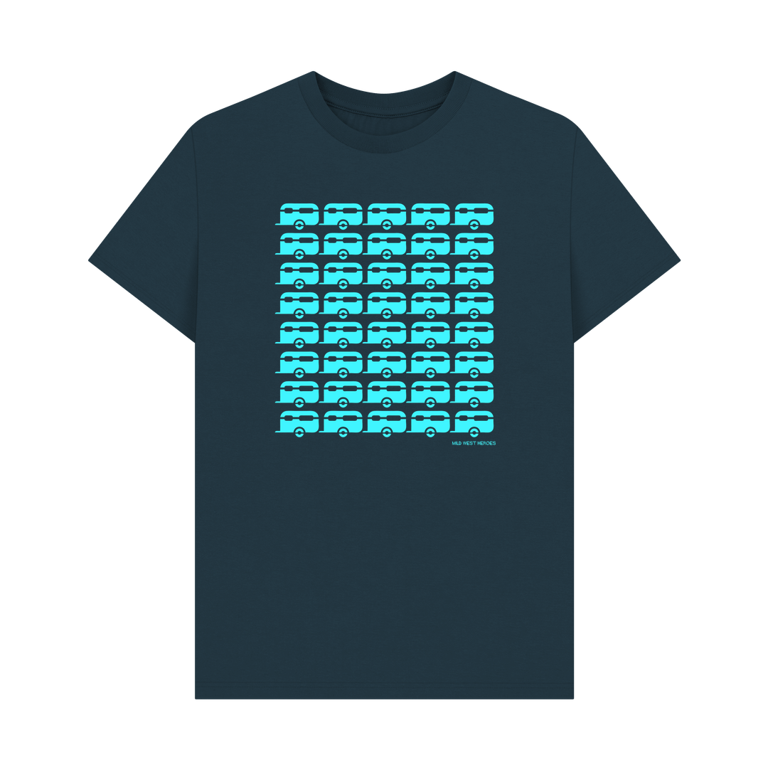 Denim Blue Caravans organic cotton t-shirt