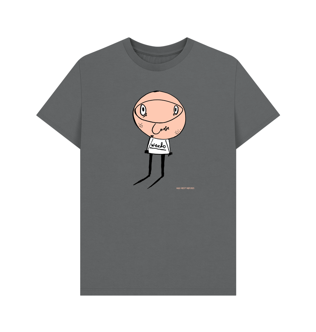 Slate Grey  Weirdo organic cotton t-shirt
