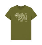 Moss Green Junk Dino graphic t-shirt