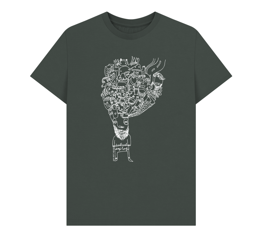 Dark Grey Doodleboy graphic t-shirt