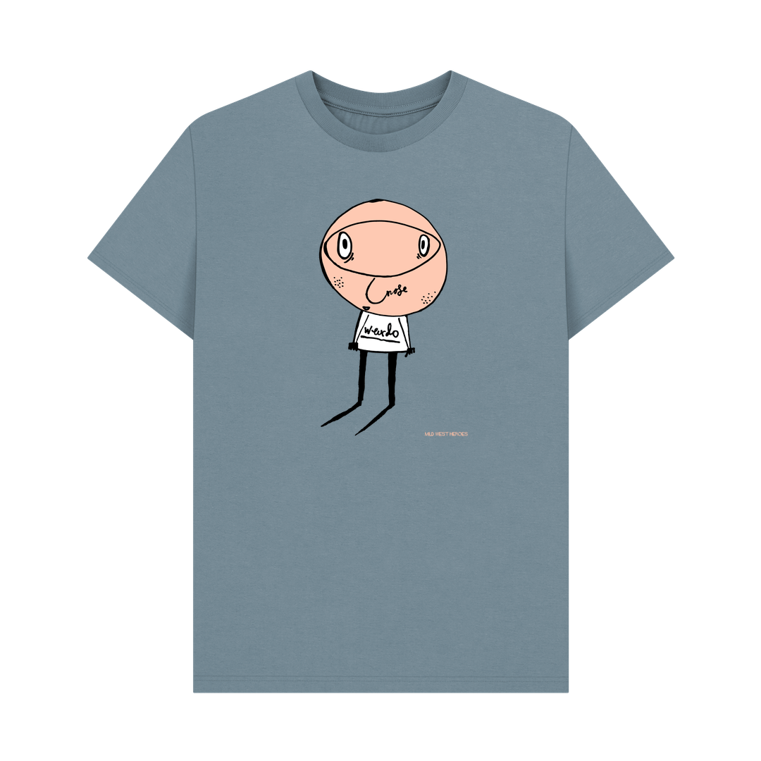 Stone Blue Weirdo organic cotton t-shirt