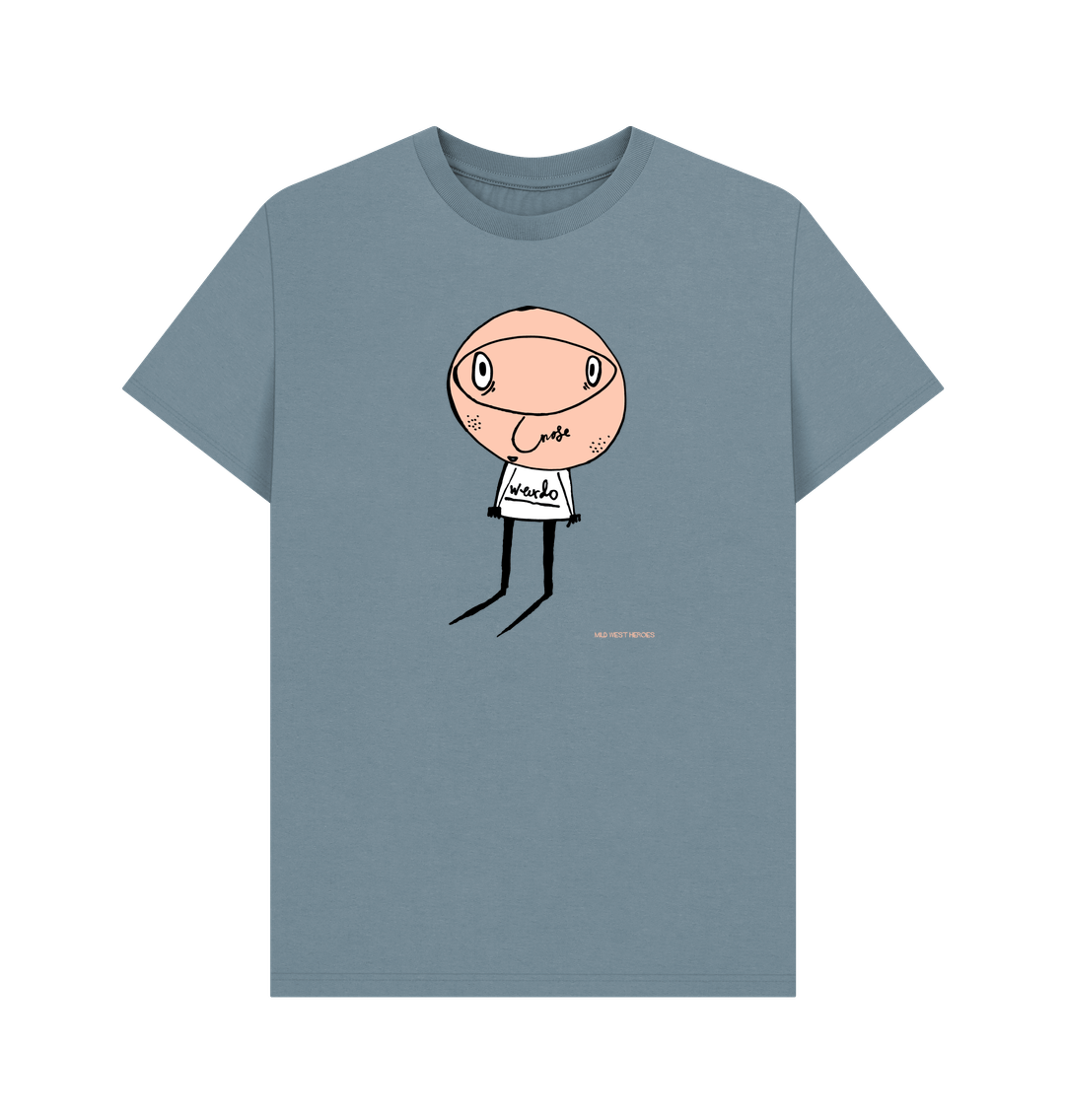 Stone Blue  Weirdo organic cotton t-shirt
